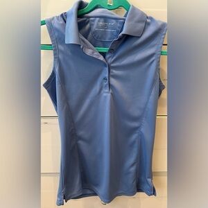 MAGGIE LANE Ladies Women’s Size Small Blue Sleeveless Golf Shirt
